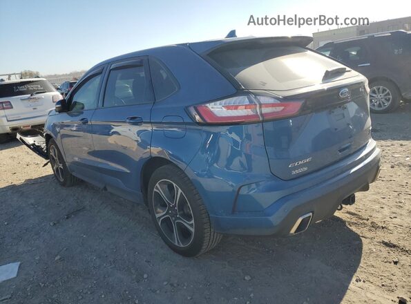 2FMPK4AP9LBA53709 2020 FORD EDGE Blue Rear left