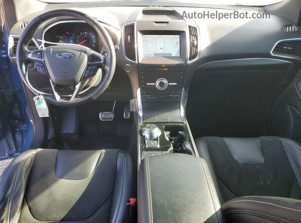 2FMPK4AP9LBA53709 2020 FORD EDGE Blue Dashboard view