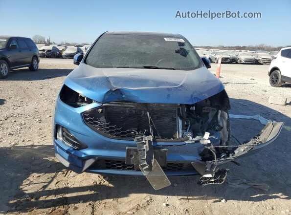 2FMPK4AP9LBA53709 2020 FORD EDGE Blue Front view