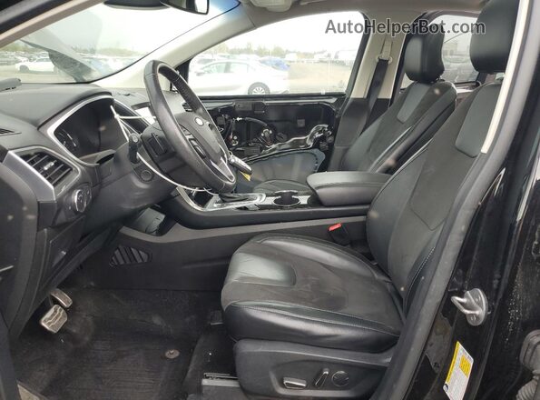 2FMPK4APXHBC22272 2017 FORD EDGE Черный Вид салона спереди