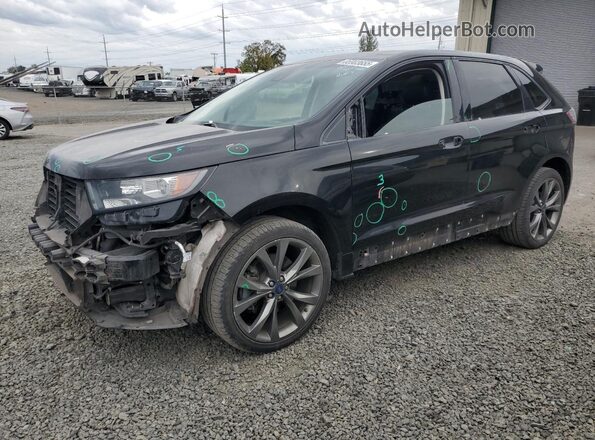 2FMPK4APXHBC22272 2017 FORD EDGE Черный Передняя левая четверть