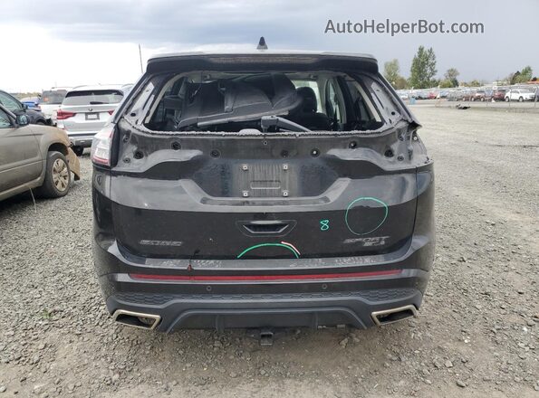 2FMPK4APXHBC22272 2017 FORD EDGE Черный Вид сзади