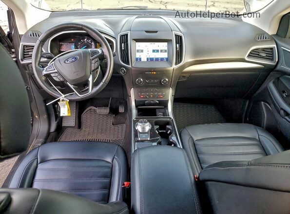 2FMPK4J92KBB07660 2019 FORD EDGE Gray Widok deski rozdzielczej