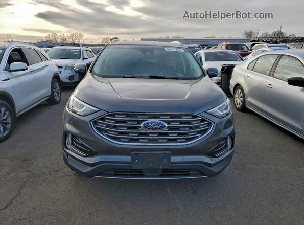 2FMPK4J92KBB07660 2019 FORD EDGE Gray Widok z przodu