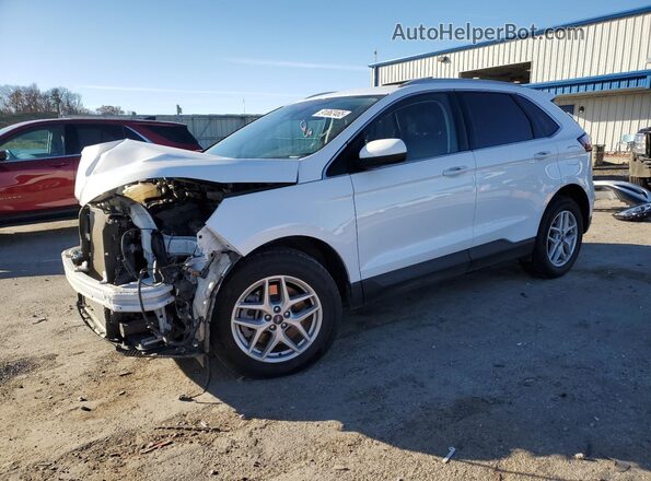 2FMPK4J93MBA19347 2021 FORD EDGE White წინა მარცხენა ხედი სამი მეოთხედიდან