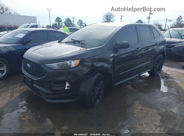 2FMPK4J93NBA45688 2022 FORD EDGE Black Передня ліва чверть