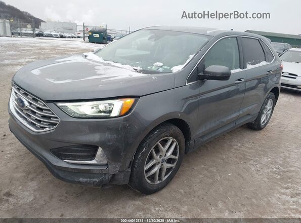 2FMPK4J96NBA31462 2022 FORD EDGE Gray წინა მარცხენა ხედი სამი მეოთხედიდან