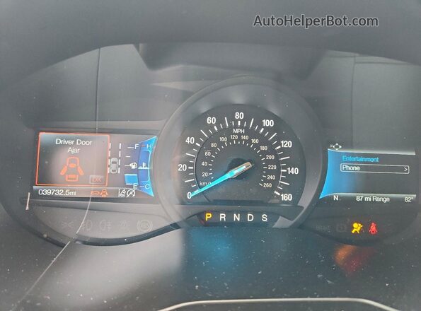 2FMPK4J97PBA06458 2023 FORD EDGE Gray Вид щитка приладів
