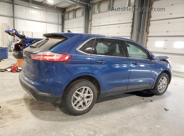 2FMPK4J99NBA76928 2022 FORD EDGE Blue Задня права чверть