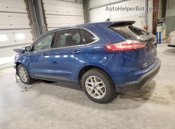 2FMPK4J99NBA76928 2022 FORD EDGE Blue Задня ліва чверть