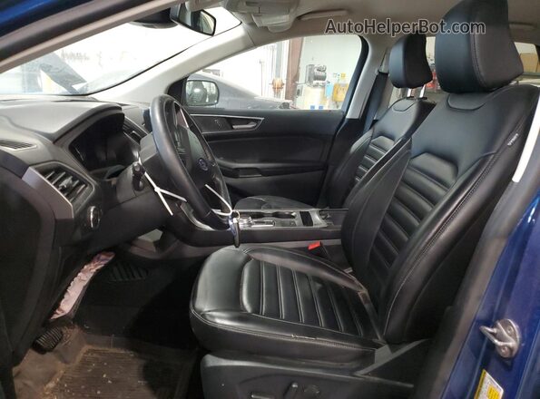 2FMPK4J99NBA76928 2022 FORD EDGE Blue Вид салону спереду