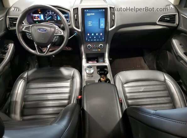 2FMPK4J99NBA76928 2022 FORD EDGE Blue Вид панелі приладів
