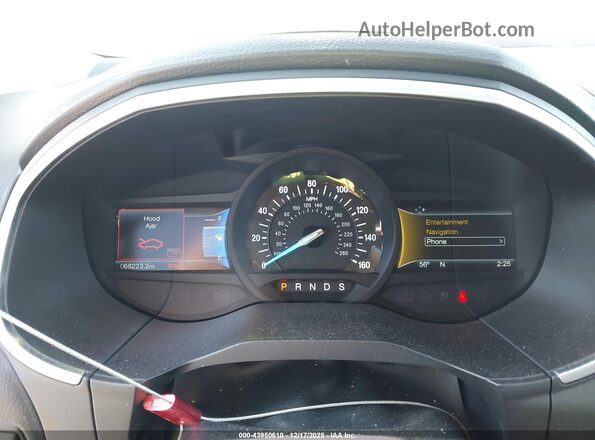 2FMPK4K82HBC15274 2017 FORD EDGE Белый Вид задних сидений