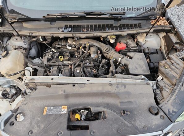 2FMPK4K92LBA06988 2020 FORD EDGE Silver Vista del compartimento del motor