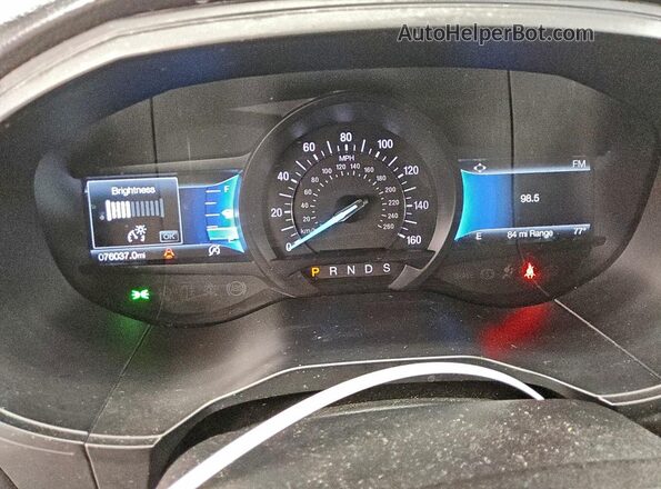 2FMPK4K92NBA55255 2022 FORD EDGE Silver Widok zestawu wskaźników