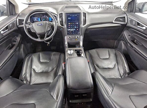 2FMPK4K92NBA55255 2022 FORD EDGE Silver Widok deski rozdzielczej