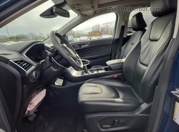 2FMPK4K93LBB65308 2020 FORD EDGE Blue Widok wnętrza z przodu