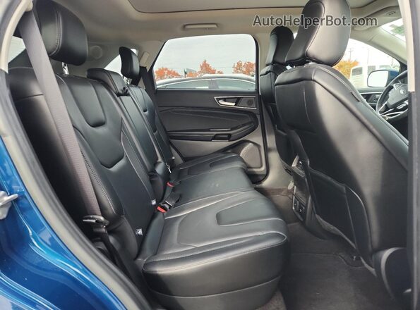 2FMPK4K93LBB65308 2020 FORD EDGE Blue Widok wnętrza z tyłu