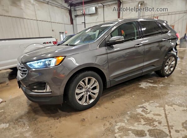 2FMPK4K95PBA16596 2023 FORD EDGE Gray Առջևի ձախ երեք քառորդ տեսարան