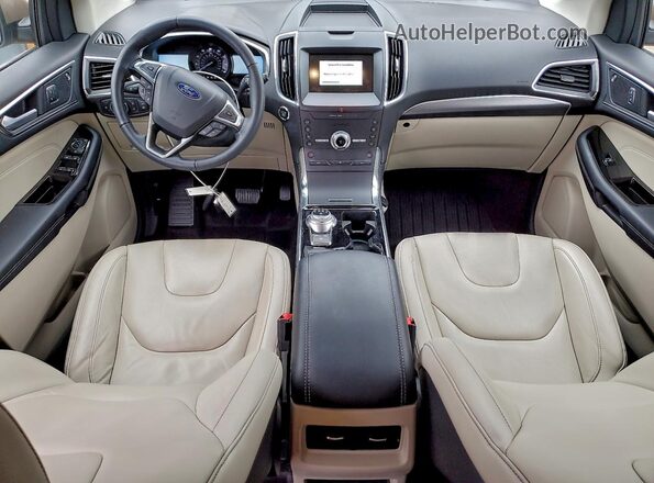 2FMPK4K96LBB11629 2020 FORD EDGE Золотой Вид панели приборов