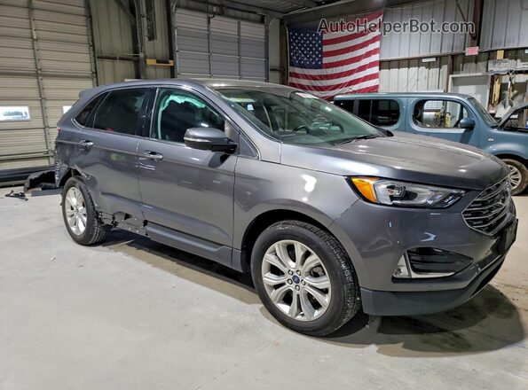 2FMPK4K99NBA37674 2022 FORD EDGE Gray Առջևի աջ