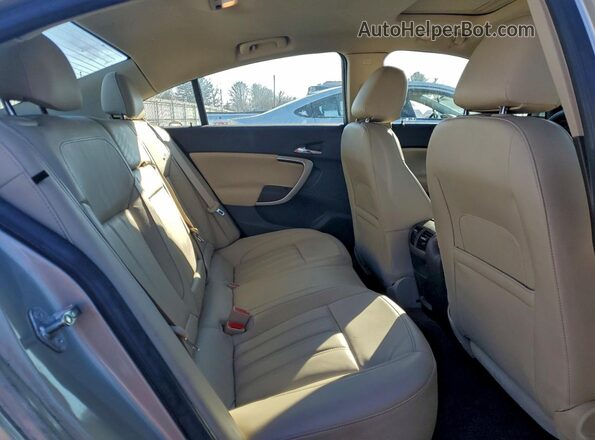 2G4GK5EX3G9124254 2016 BUICK REGAL Beige Вид задніх сидінь