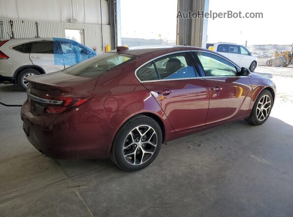 2G4GL5EX3H9147306 2017 BUICK REGAL Maroon Trasero derecho