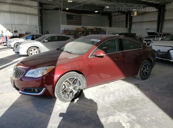 2G4GL5EX3H9147306 2017 BUICK REGAL Maroon Vista tres cuartos delantera izquierda