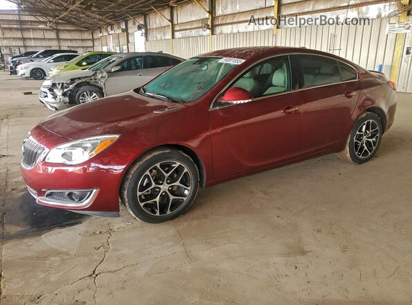 2G4GL5EX7H9108007 2017 BUICK REGAL Burgundy Առջևի ձախ երեք քառորդ տեսարան