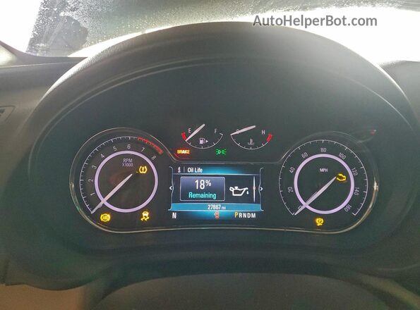 2G4GL5EX7H9108007 2017 BUICK REGAL Burgundy Սարքավորումների վահանակի տեսք