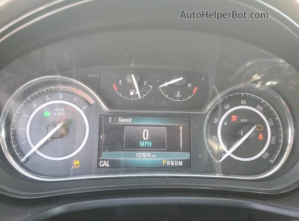 2G4GP5EX9G9160158 2016 BUICK REGAL Белый Вид щитка приборов
