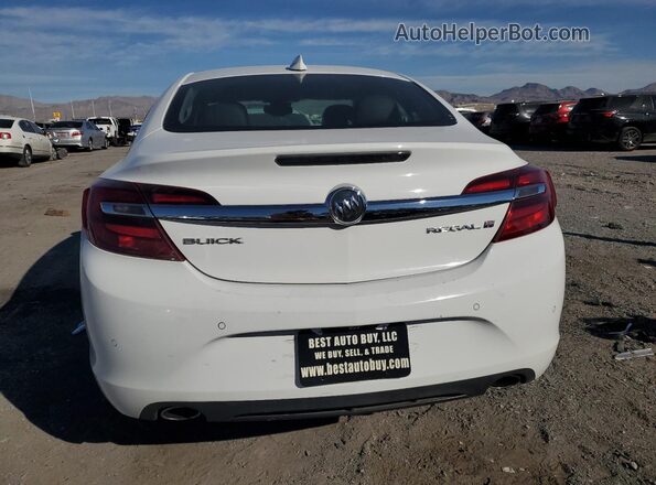 2G4GP5EX9G9160158 2016 BUICK REGAL Белый Вид сзади