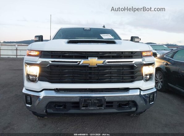 2GC1KNEYXS1229836 2025 CHEVROLET SILVERADO White Widok zestawu wskaźników