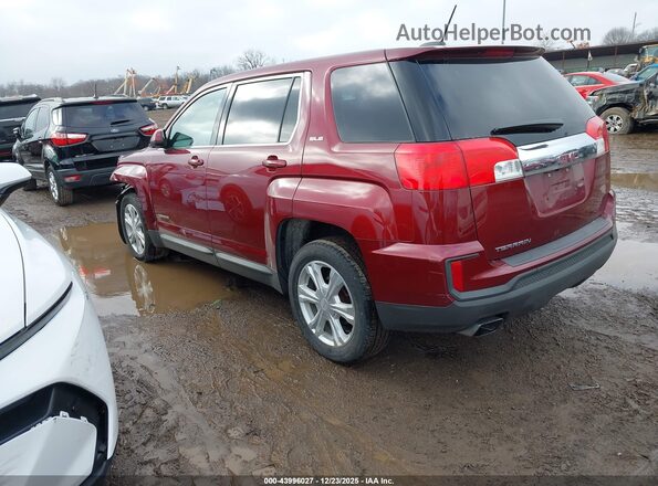 2GKALMEK2H6105658 2017 GMC TERRAIN Темно-бордовый Задняя левая четверть