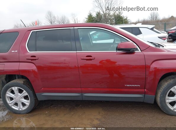 2GKALMEK2H6105658 2017 GMC TERRAIN Темно-бордовый Вид задней части салона