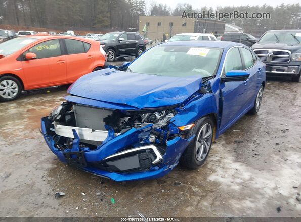 2HGFC2F62LH558877 2020 HONDA CIVIC Синий Передняя левая четверть