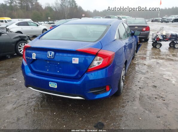2HGFC2F62LH558877 2020 HONDA CIVIC Синий Задняя правая четверть