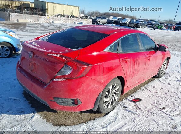 2HGFC2F74GH552612 2016 HONDA CIVIC Red Tył prawy