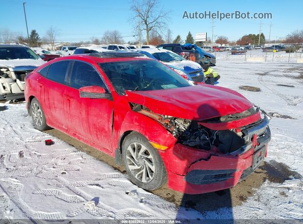 2HGFC2F74GH552612 2016 HONDA CIVIC Red Przód prawy