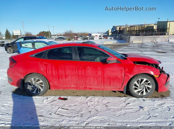 2HGFC2F74GH552612 2016 HONDA CIVIC Red Widok wnętrza z tyłu