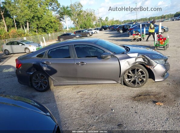 2HGFC2F81LH513060 2020 HONDA CIVIC Gray Widok wnętrza z tyłu