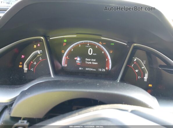 2HGFC2F81LH513060 2020 HONDA CIVIC Gray Widok tylnych siedzeń