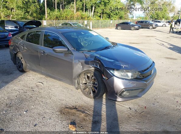 2HGFC2F81LH513060 2020 HONDA CIVIC Gray Przód prawy