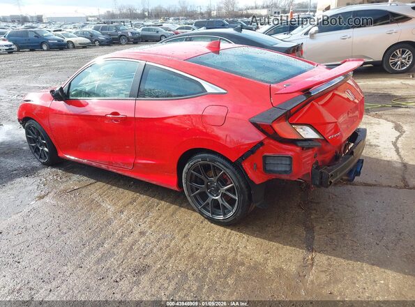 2HGFC3A54KH754757 2019 HONDA CIVIC SI Red Trasero izquierdo
