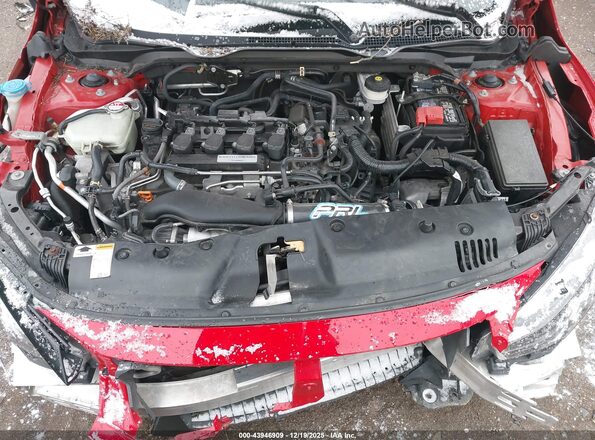 2HGFC3A54KH754757 2019 HONDA CIVIC SI Red Vista de la etiqueta del VIN