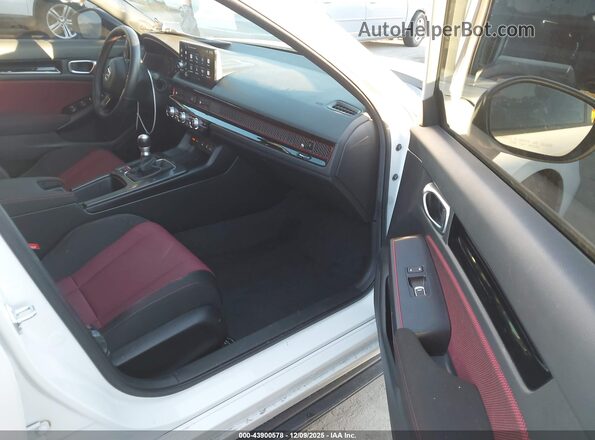 2HGFE1E54SH477116 2025 HONDA CIVIC SI Белый Вид салона спереди