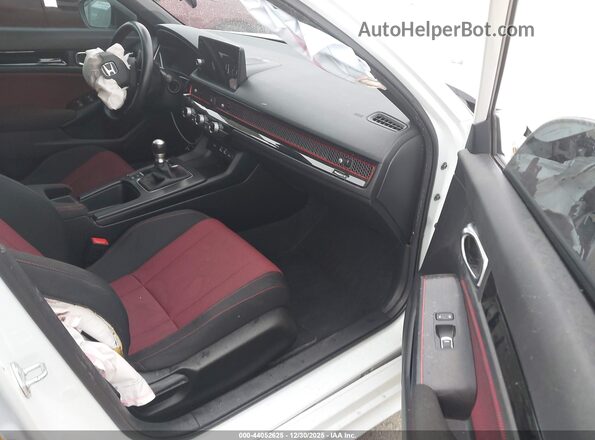 2HGFE1E58NH470481 2022 HONDA CIVIC SI Белый Вид салона спереди