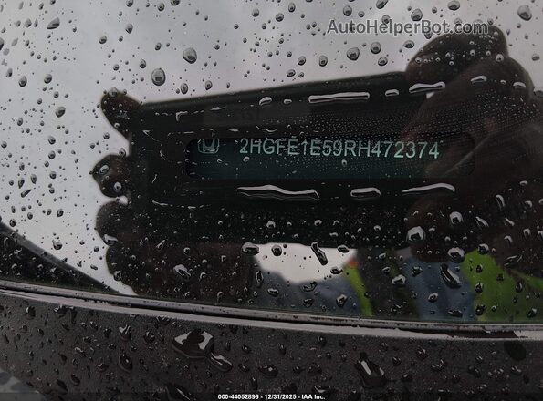 2HGFE1E59RH472374 2024 HONDA CIVIC SI Gray Vista del compartimento del motor