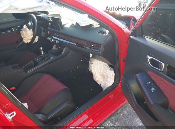 2HGFE1E59TH472155 2026 HONDA CIVIC SI Красный Вид салона спереди