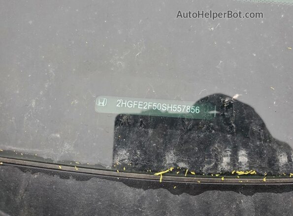 2HGFE2F50SH557856 2025 HONDA CIVIC Black Vista del compartimento del motor